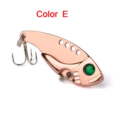 China 3D Eye / Deep Diving Metal VIB Lure 5cm Vibration 10g Spoon Fish Bait Bass Artificial Cicada Lure Vib Bait For Fishing for sale