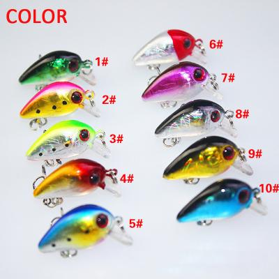 China Hot Sale 3cm 1.5g ABS Fishing Lure Hard Crank Mini Lure For Topmouth Culter for sale