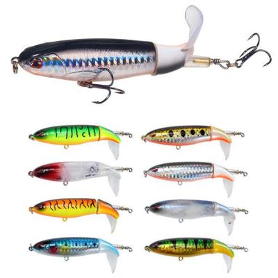 China ABS Plastic 14cm 37g Topwater Lie Snap Snap Lure Floating Hooks Hard Bait Thruster Fishing Lures for sale