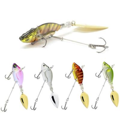 China New 44mm Distant METAL 13.6g 6 Colors Possibility Casting Hard Metal Vib Blade Bass Fishing Lure for sale