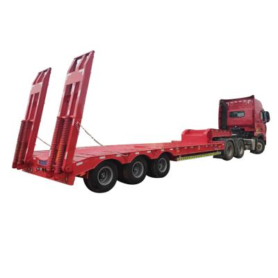 China Square Shape Dump Truck Trailer 80 Tons 3 Axles Tipper Semitrailer Semi Trailer for sale