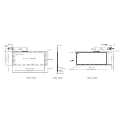 China 6.8 Inch TFT Touch Screen Display Projected PCPA Touch Panel for sale