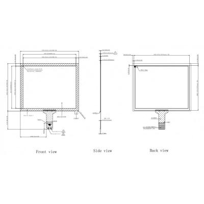 China 17.3 Inch Custom Capacitive Multi Touch Panel TFT IIC Interface for sale