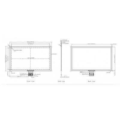 China Panel táctil PCAP de 27 pulgadas TFT con pantalla táctil capacitiva en venta