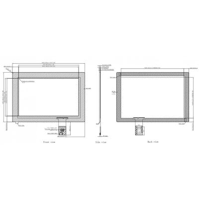 China 10.1 Inch TFT Capacitive Touch Screen Industrial Capacitive Multi Touch Panel for sale