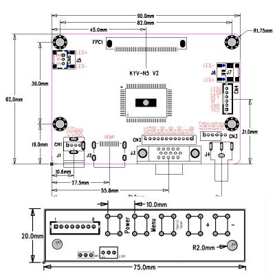 China LCD Driver Board HDMI&VGA LCD Driver Board 1280*800 Te koop