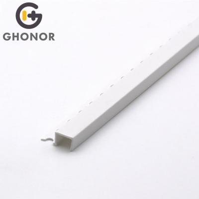 China Modern Building Materials Bathroom Square Shape Ceramic Tile Edge PVC Corner Trim for sale