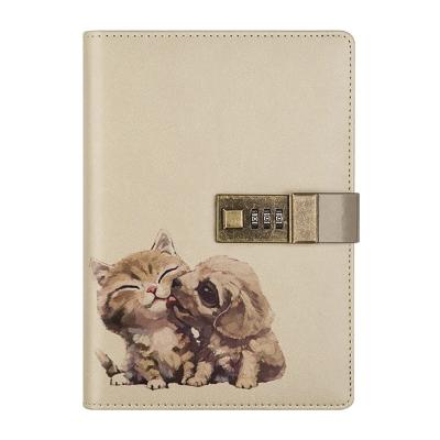 China Wholesale Crafted Hardcover Notebook With Combination Lock for sale