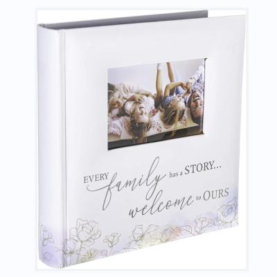 China Paper photo album with note writing area Every family has a story for sale