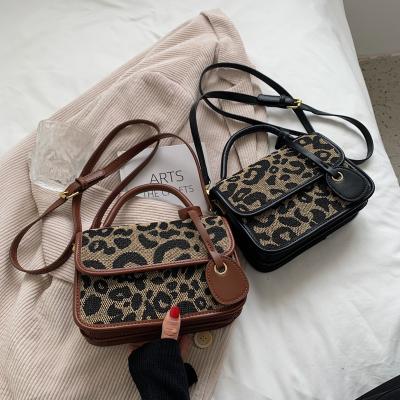 China High Quality Fashion Handbags Leopard Print Ladies Leather Shoulder Bags Women PU Cross - Body Bags for sale