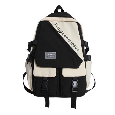 China 2022 Fashion waterproof hot sale college style backpack nylon backpack school bag for girls boys for sale