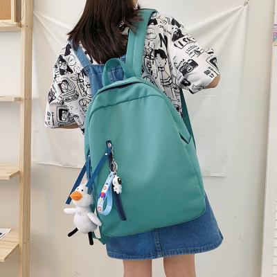 China Wild 2021 new version female Korean version waterproof nylon fabric backpack fashion backpack women for sale