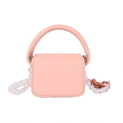 China 2021 High Quality Hot Selling Square Small Coin Purses For Cross Cute Children PU Leather Girls Handbags Mini Body Bag for sale