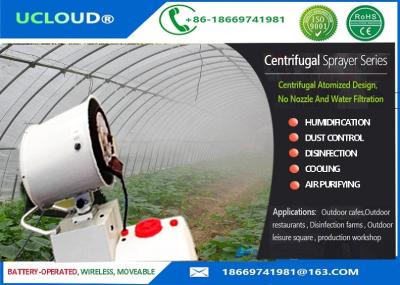 China Portable Centrifugal Industrial Misting Fans Large Spray Area And Move Flexibly for sale