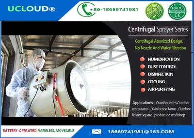 China Industrial Misting Fans With Double Motors For Animal Husbandry Disinfection for sale