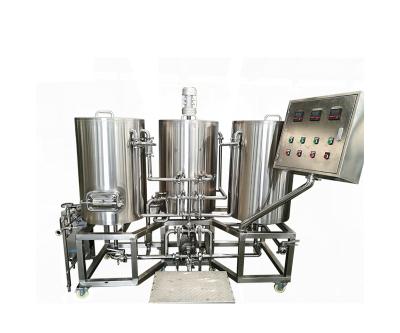 China Bar 100 Liter 100l Automatic Home Brewery Beer With Vat And Lauter Ton for sale