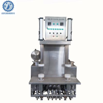 China Beverage One / Double Head Semi - Atomic Beer Keg Filling Machine Barrel Filler For Brewery for sale