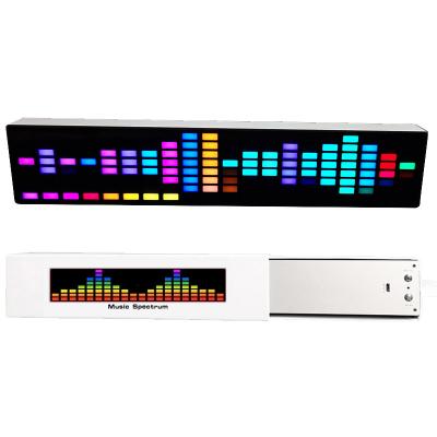 China Colorful RGB Music Light USB Rechargeable Voice Activated Pickup Control Music Levels RGB LED Rhythm Recognition Sound Audio Light for sale