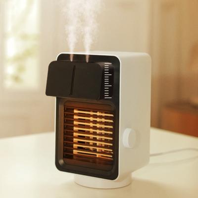 China Simple High Quality Safe Household Warmer Winter With Double Humidifier Heater Electric Portable Home Use Heater Jet Fan for sale