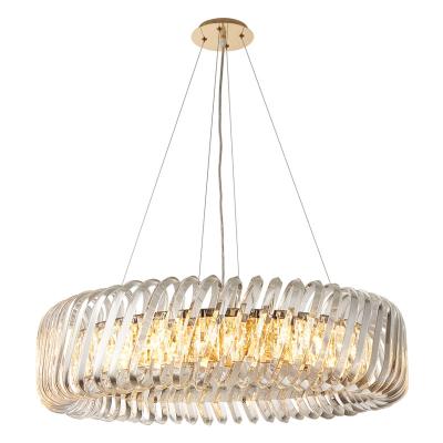 China Modern The Most Popular Luxury K9 Crystal Led Round Chandeliers Pendant Lights for sale