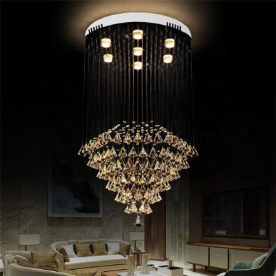 China New Design Modern Crystal Raindrop Living Room Professional Modern Chandelier for sale