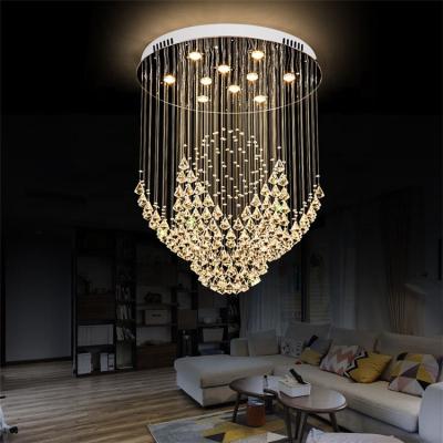 China Custom High Quality Modern Ceiling Crystal Raindrop Chandelier for sale