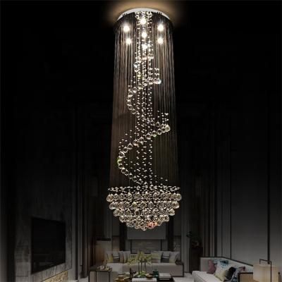 China Modern Crystal Raindrop Modern Chandelier Luxury Silver Factory Supply for sale