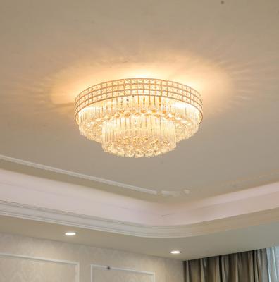 China Cheap Modern Luxury Wedding Hotel Outdoor Mounted Long Crystal Ceiling Lamp High Quality and Factory Outlet Zhongshan Factory Price Large for sale