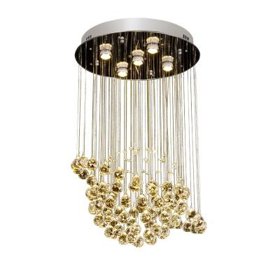 China Outdoor Mounted Crystal LED Ceiling Lamp Planet Ball Light for sale