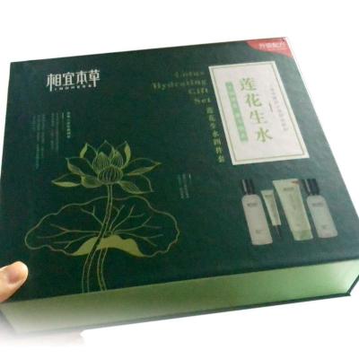 China Foldable UV Coated Cosmetic Cardboard Paper Box Packaging Printing With Magnetic Closure Shipping Paper Boxes for sale