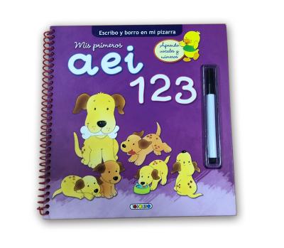 China Children Education write and wipe color children books printing for sale