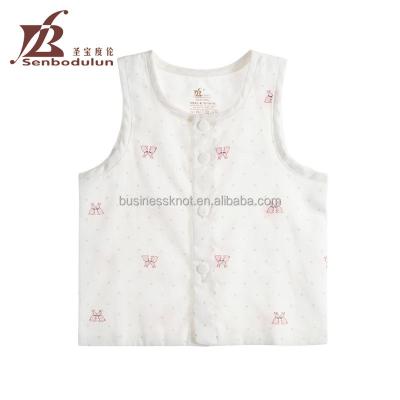 China Cute Baby Vest 100% Cotton 3-18 Months Kids Clothes Toddler Clothing For Summer OEM for sale