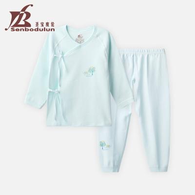 China 100% Newborn baby 0-6Months long sleeve baby clothes Anti-wrinkle kimono kimono cotton unisex long sleeve clothing for sale