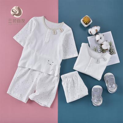 China Exquisite Anti-wrinkle Baby Clothing Sets Sleepwear Children Nightgown Clothes Cotton Summer Girl Newborn Kids Wear For Sleeping for sale