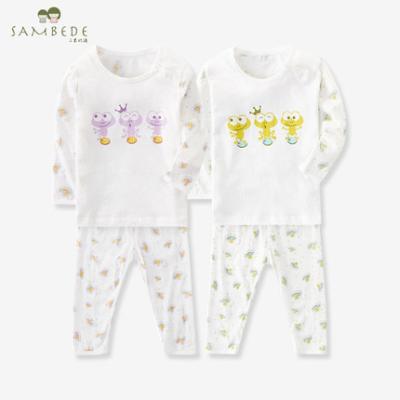 China SAMBEDE Unisex 100% Cotton Baby Clothes Sets 100% Cotton Baby Pajamas Sets Long Sleeve SME1000 for sale