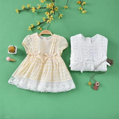 China Breathable Warm Fashions Summer Baby Lace Princess Dress Baby Plaid Dresses Baby Clothes Newborn Clothing for sale