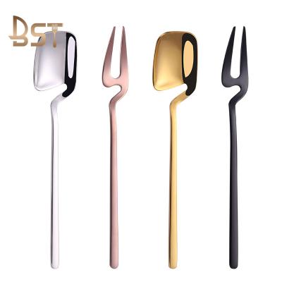 China 2019 New Design SUS SS 304 Food Grade Stainless Steel Knife Fork Spoon Viable Hanging Cutlery Set for sale