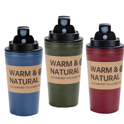 China Sustainable Portable Coffee Tea Water Bottle For Camping Bpa Leak Proof Free Plastic Travel Water Bottle for sale