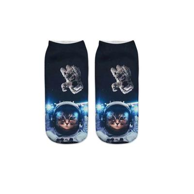 China Wholesale Fashionable Cheap Socks Cotton 3d Polyester Breathable Short Socks for sale