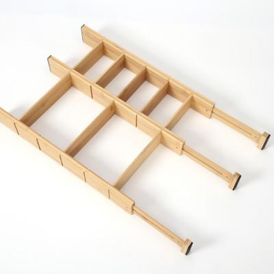 China Modern Spring Expandable Drawer Divider Bamboo Kitchen Drawer Dividers for sale