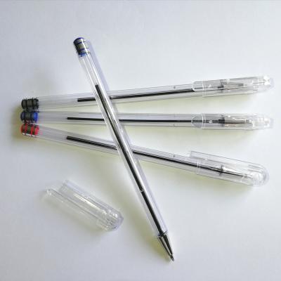 China Office & School Pen Factory Manufacture Good Quality Plastic Stick Ballpoint Pens for sale