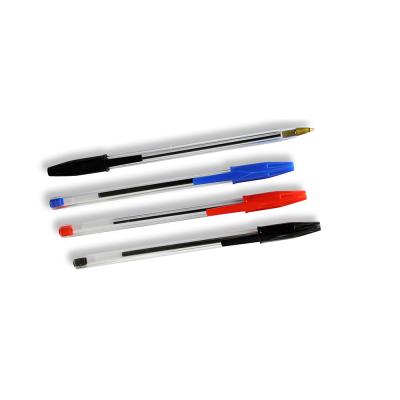 China Office & Cheap Plastic Pen Professional Manufacture Ofiice Pen Any Color Stick School Ballpoint Pens for sale