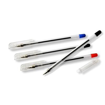 China Office & School Pen Factory Manufacture Various Any Color Writing Plastic Stick Ballpoint Pens for sale