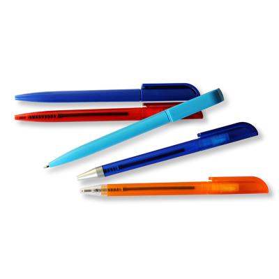 China Office & Custom Pen Wholesale High Quality New Logo School Promo Plastic Click Ball Pen for sale