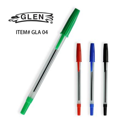 China Office & Economic School Pen Fine Quality Color Promotional Use And Spray School Office Easy To Carry Cheap Plastic Stick Point Pens Slim Volume for sale