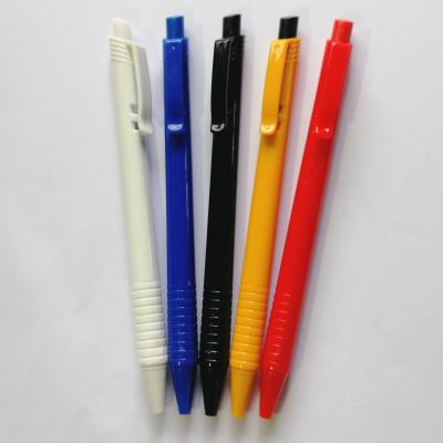 China Office & Hot Sale School Pen Low Price Luxury Promotional Soild Color Click Ballpoint Pen Retractable Pens for sale