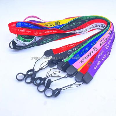 China Marriage favors & Custom Bridal Party Gifts Factory Party Pen Holder Strap Personalizado Phone Holder Polyester Lanyard With Silicone Rubber Ring for sale