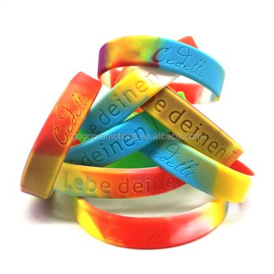 China factory custom printed silicone rubber wristband/wholesale silicone wristband id wrist band for sale