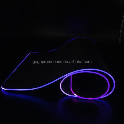 China Wholesale PASSIONATE Durable Large Colorful Lighting Non-Toxic Non-Toxic Non-Slip Durable Soft Soft Led RGB Custom Mouse Pad for sale