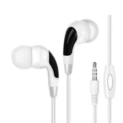 China In-Ear In Stock Cheap Mobile Handsfree Earphone 3.5mm Earbud Plastic Mobile Earbuds With Neutral Packing for sale